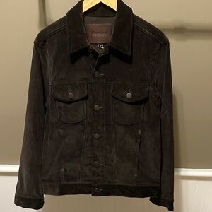 Freenote Cloth Men's Dark Brown Corduroy Trucker Jacket